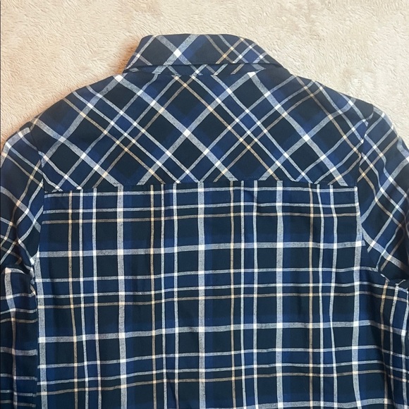 Helly Hansen Blue and White Plaid Light Flannel Shirt sz L Regular - Picture 10 of 10